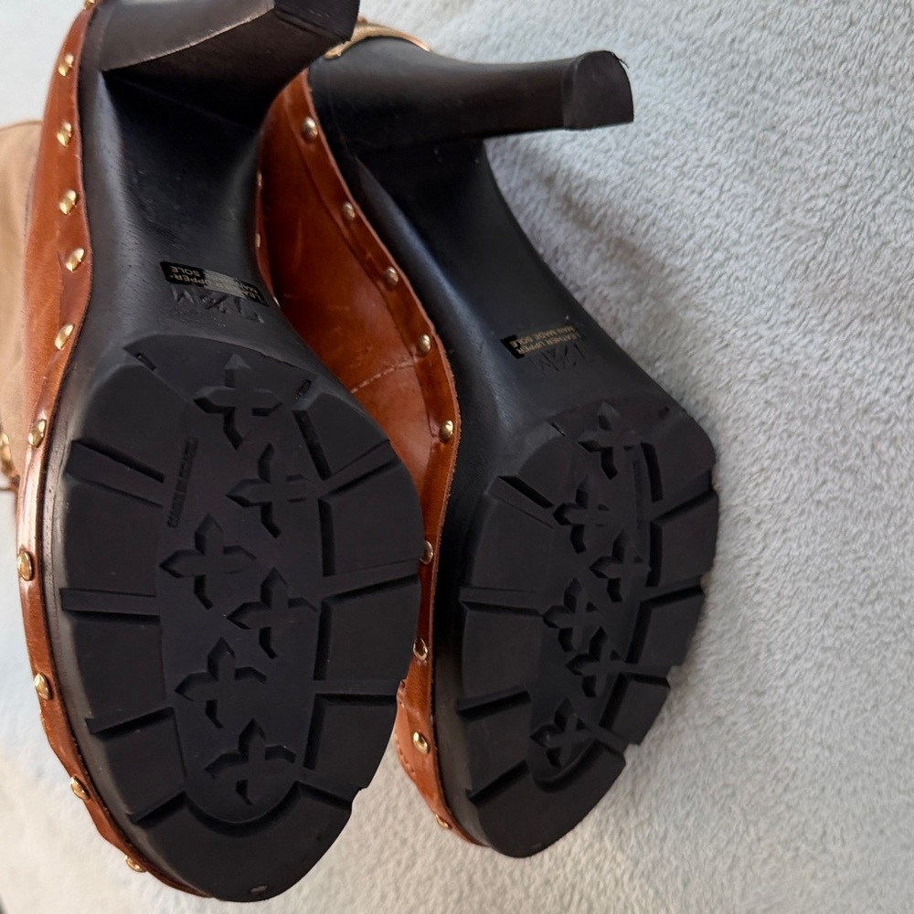 KORS Michael Kors Brown and Tan Lace Up Boots - Picture 12 of 14